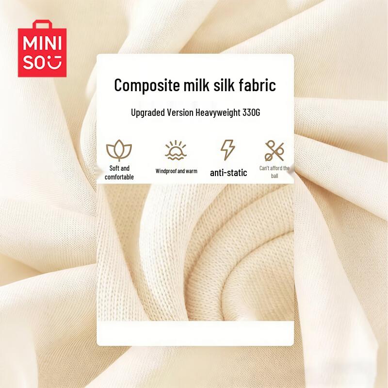 MINISO Women's 2026 New Half-Zip Cropped Sweatshirt