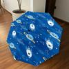 1PC Space Rockets Umbrella-8-Rib Reinforced, Automatic Open, Lightweight & Durable, Fashion Accessory for Outdoor-D377