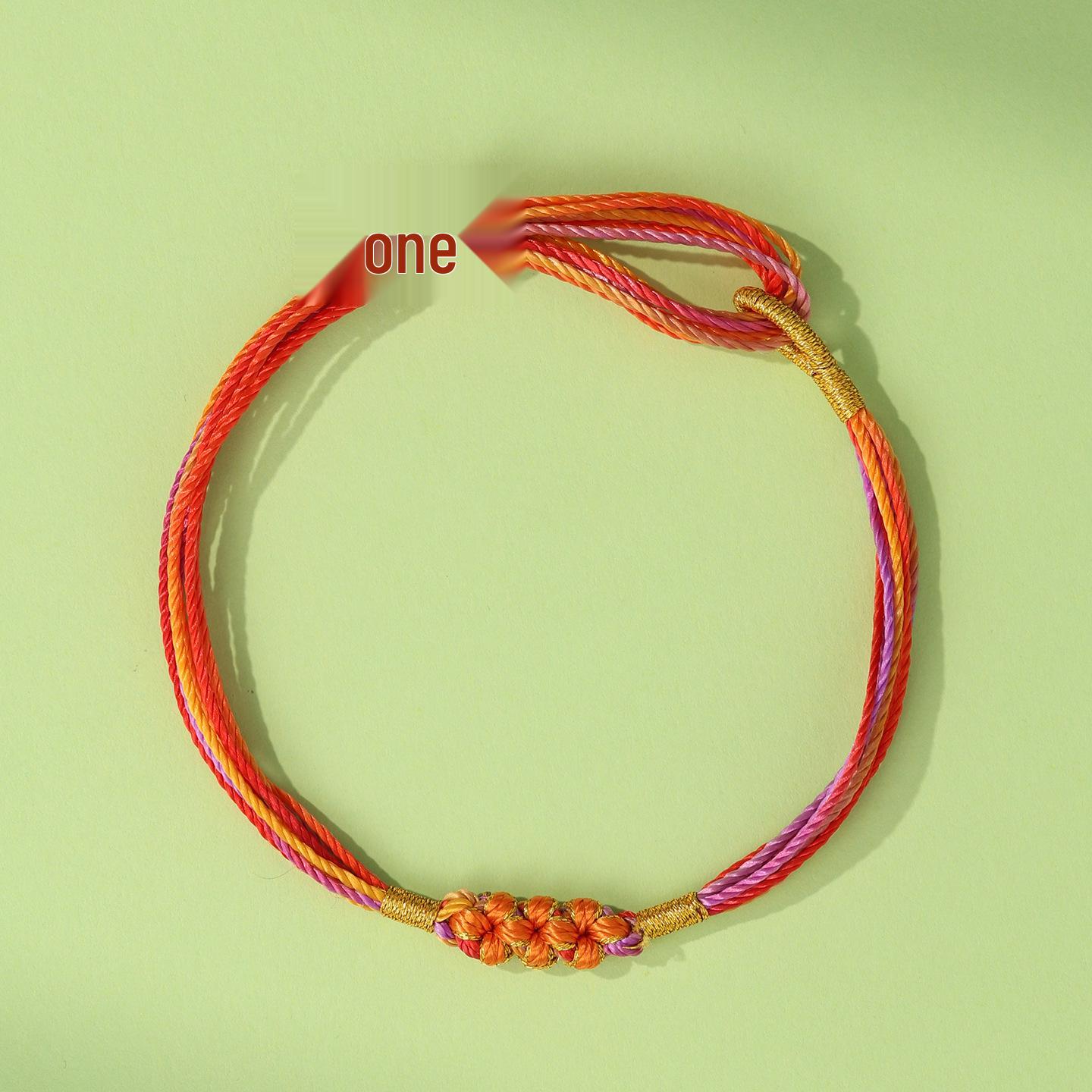 Handmade Ethnic Style Five-Color Zongzi Bracelet