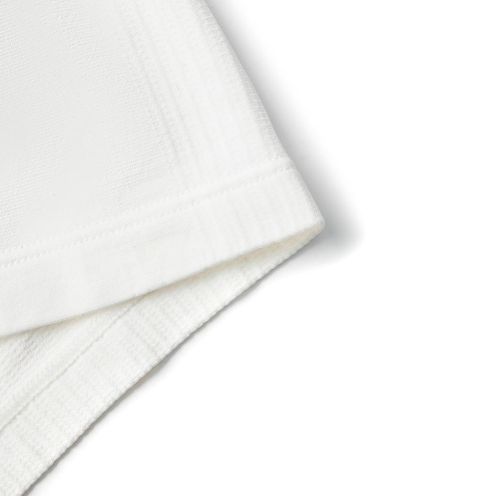 Li-Ning Fitness Series Round Neck Knitted Solid Color Short Sleeve T-Shirt Women Tops Off-White ATSV130-1