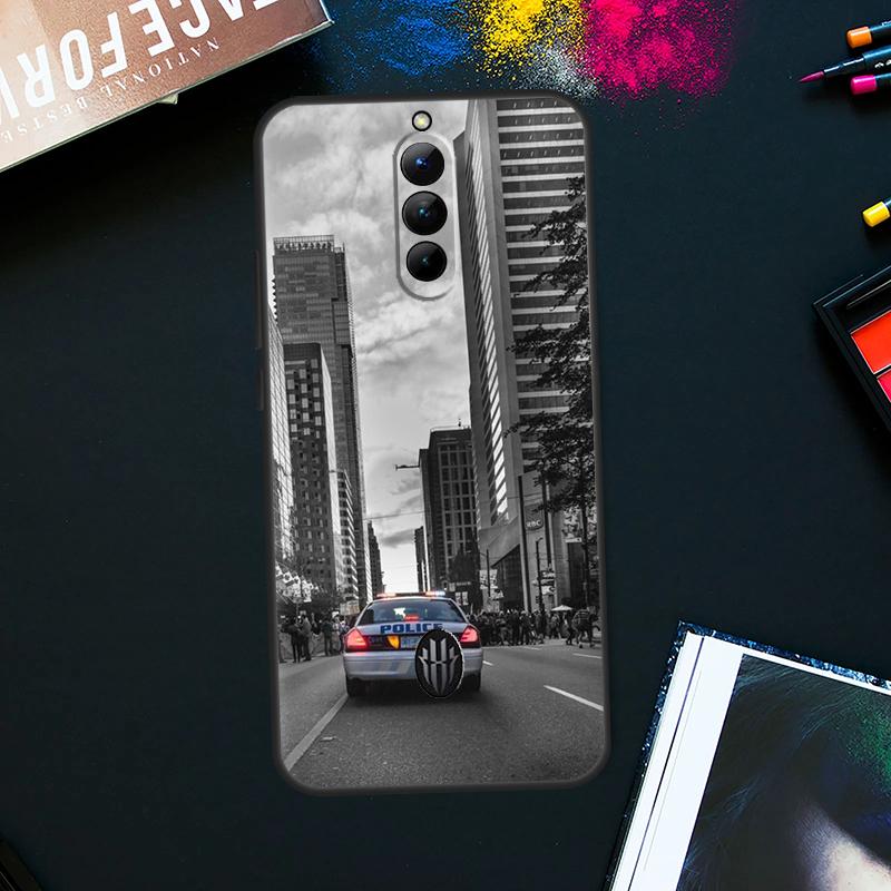 Police Car Case For ZTE Nubia Red Magic 9 8 8S Pro Plus RedMagic 6 7 Pro 6S 7S Pro 5S 6R 5G Back Cover
