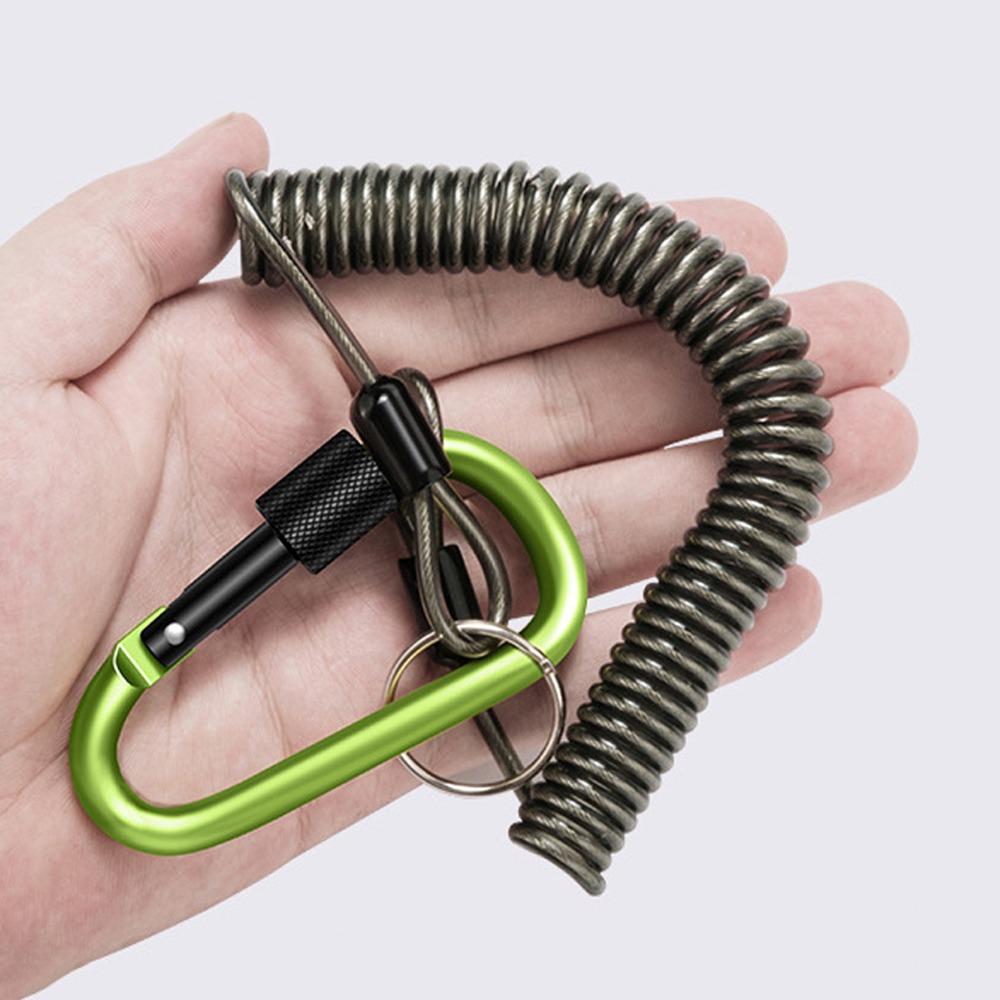 Retention Fishing Missed Rope Anti Loss Fishing Coiled Lanyard Climbing Buckle Rope Fishing