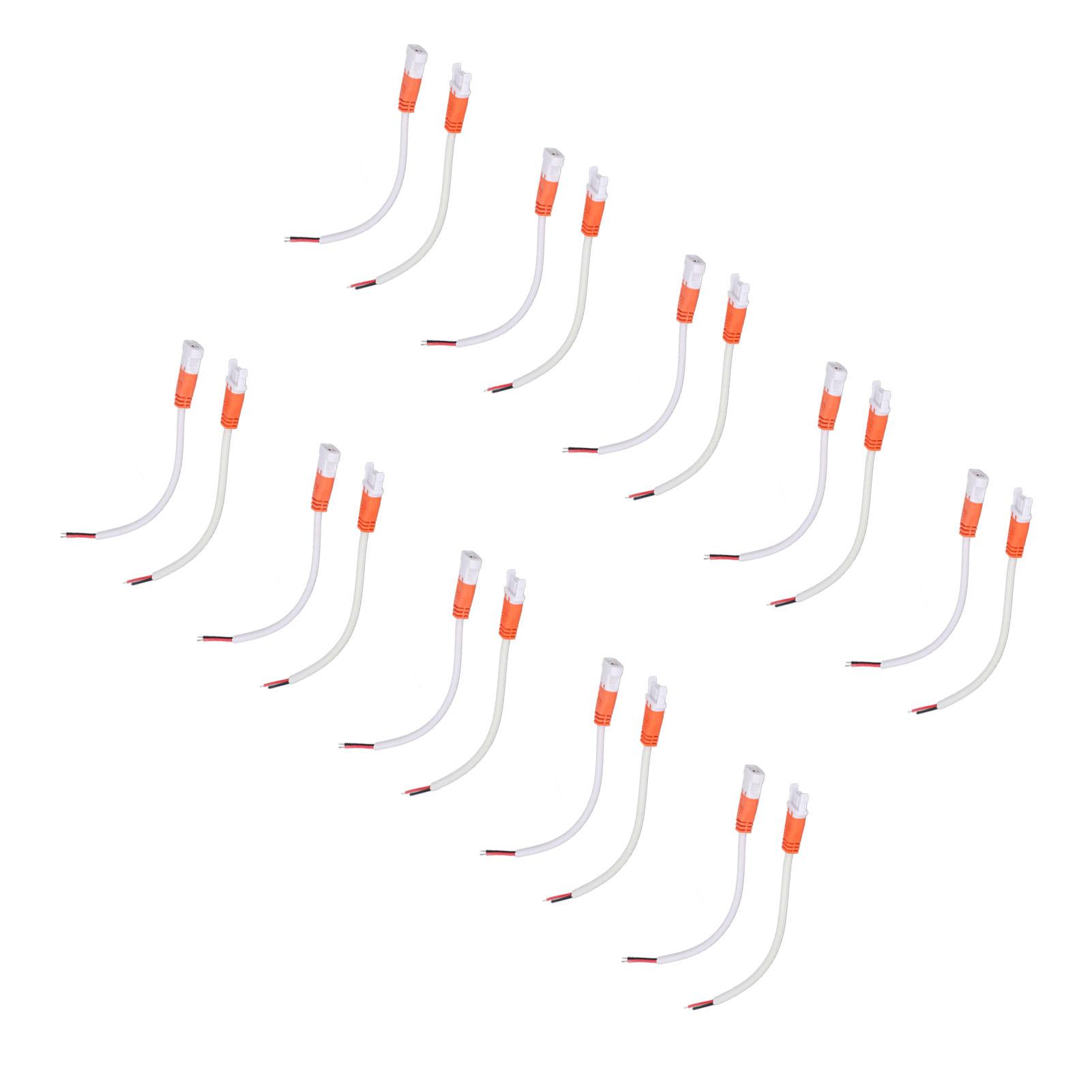 

10 комплектов светодиодных лент с разъемом 16AW 2-контактный быстроразъемный портативный мужской женский соединительный кабель