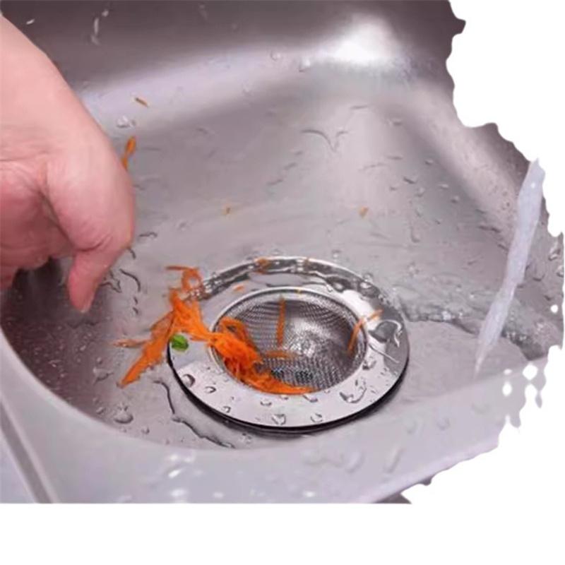 Stainless Steel Kitchen Sink Strainer Drain Filter for Sink Dishwashing Basin Food Waste Catcher Anti-Clog Mesh Basket Universal Fit