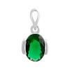 Pendentif en argent avec émeraude nano 0,933ct (2205838)