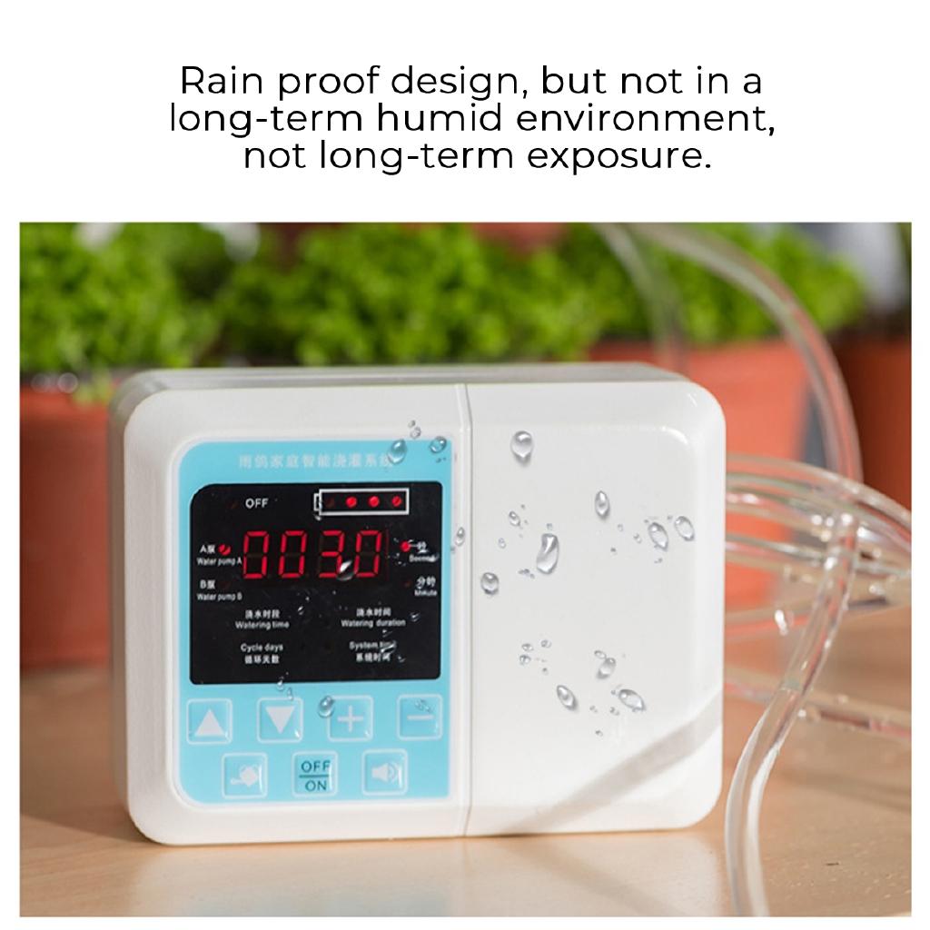 Double Pump Intelligent Garden Automatic Watering Device Solar Energy Charging Potted Plant Drip Irrigation Timer System