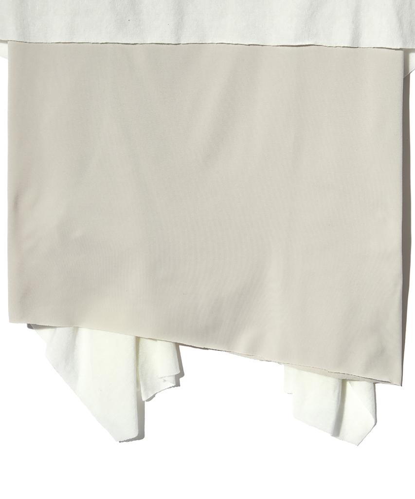 Peace Maker Ts Tiered Shirring Skirt (Beige)