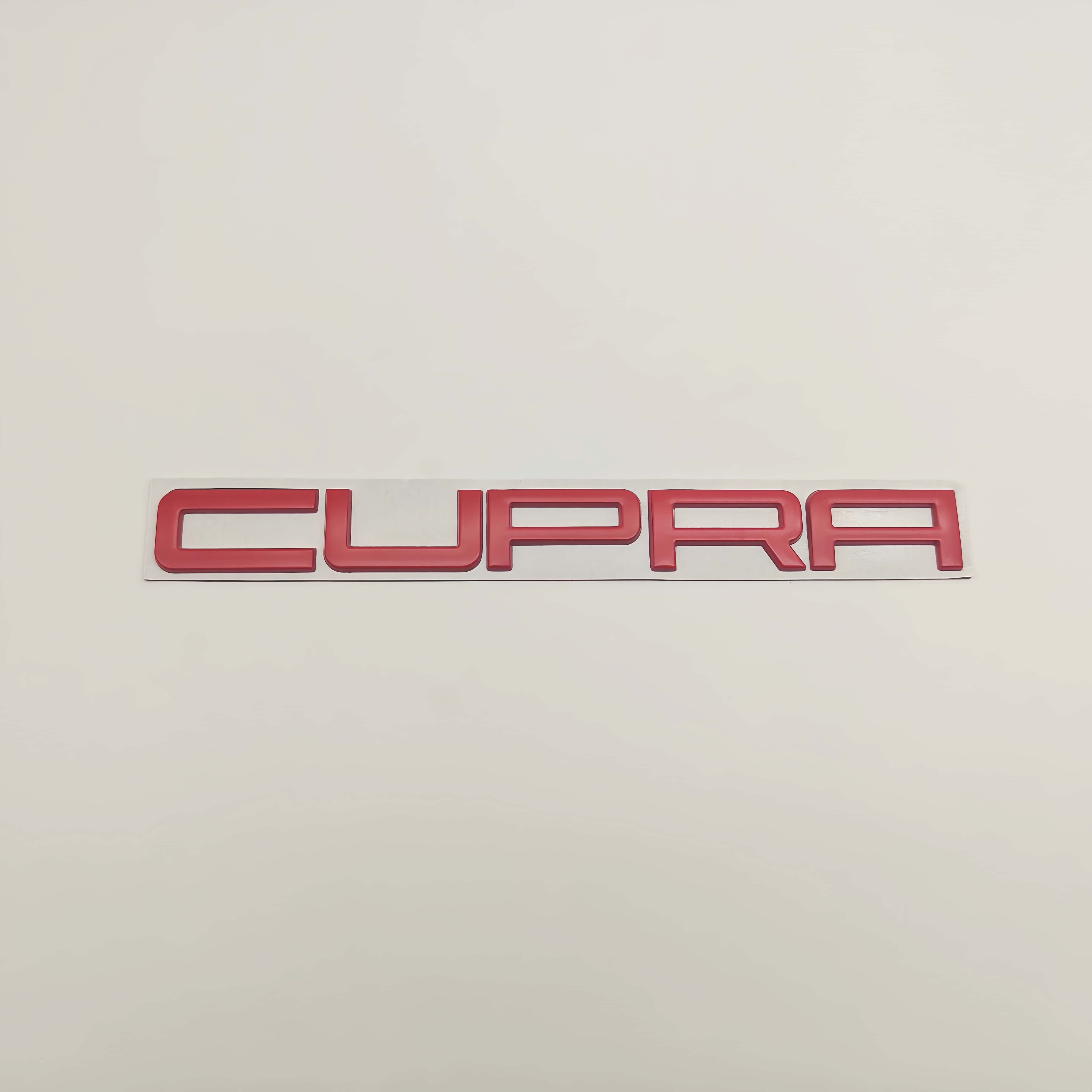 

1pc 3D Metal CUPRA Badge Sticker Fender Rear Trunk Front Hood Grill Emblem Decal for CUPRA червоний