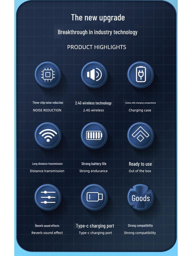 Q18 Magnetic Wireless Collar Microphone with Noise Reduction for Live Broadcast & VLOG