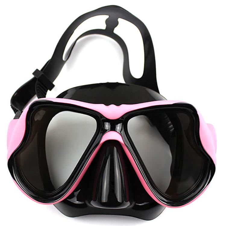 Large Frame Myopia Diving Mask with Tempered Glass and Liquid Silicone
