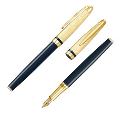 IWI Lauriere Füllfederhalter mit feiner Feder, Blau, 6J056FP-G5G