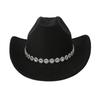 European and American popular small flower sequins women's western cowboy top hat outdoor jazz hat