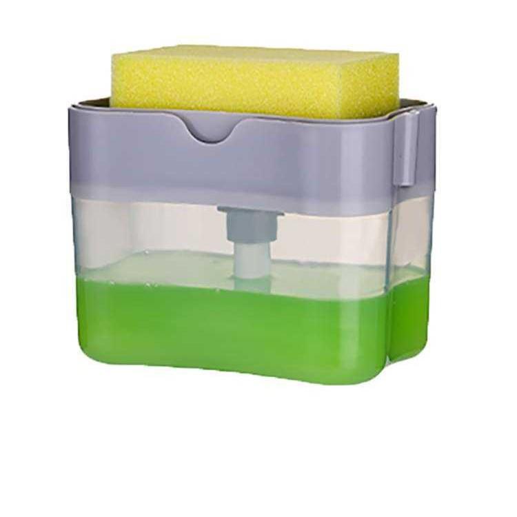 Dávkovač mycího prostředku na nádobí s pumpičkou: Plastové mýdlo na ruce a čisticí nástroj