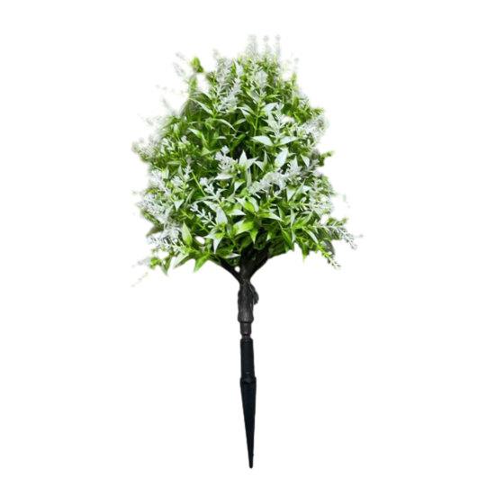 Outdoor Artificial Plant with Ground Stake  UV Resistant Faux Greenery Plants 1pc белый