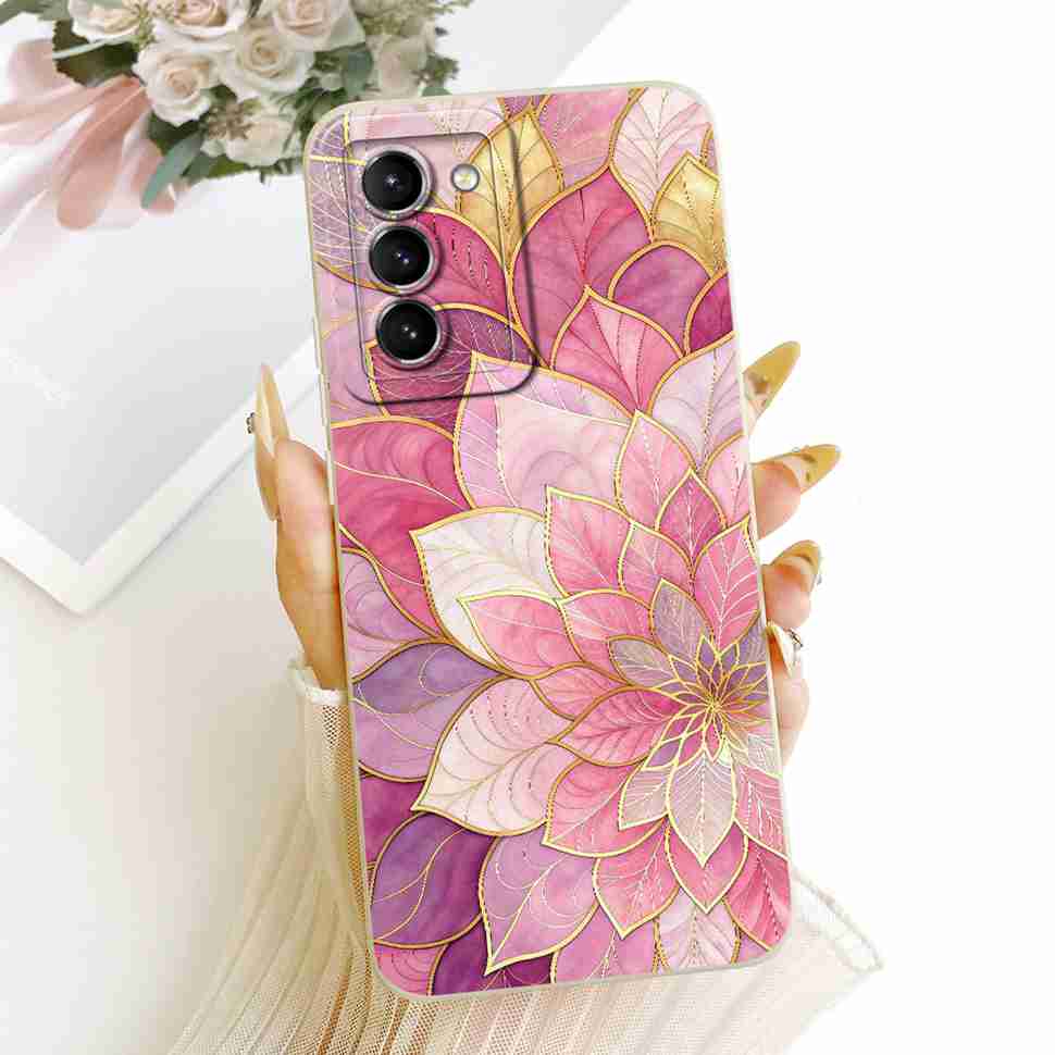 For Samsung Galaxy S21 5G Case New Design Floral Print Soft Silicone Cover For Samsung S21 5G SM-G991B SM-G991B/DS Phone Cases