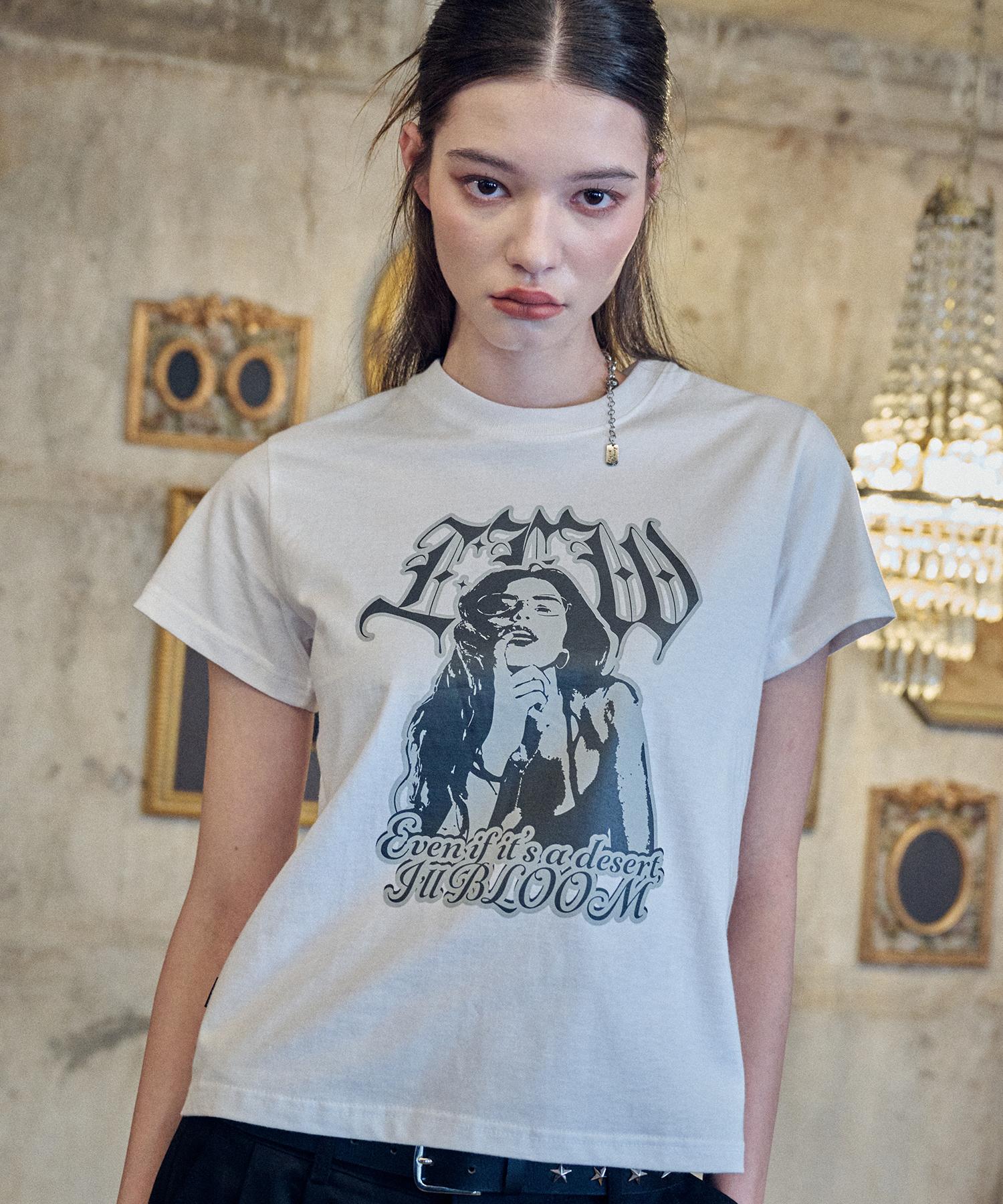 Если Вы Хотите Белую Укороченную Футболку с Принтом Desert White/One