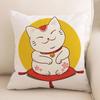 New Style of Lucky Cat Series Pillowcases, Home Office Sofa Pillow Cushion Covers, Seats
