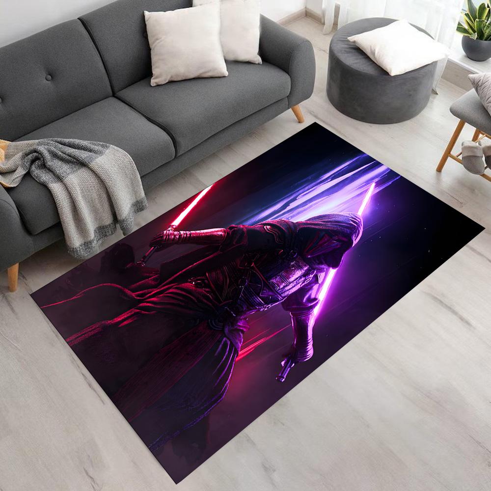 Star Wars Floor Rug Office Rug Suitable for Living Rooms Balcony Hallway Study room Anti-slip Rug Anime Office Decor