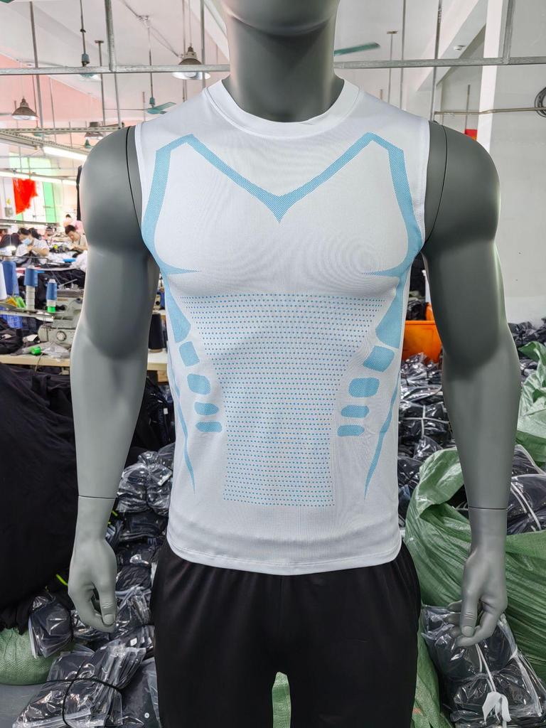 Chaleco Deportivo de Secado Rápido para Hombre de Corte Ajustado: Top de Fitness Transpirable, Sin Mangas y Elástico para Verano