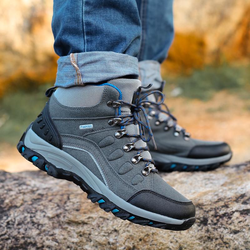 35-46 Fashionable Plus Size High Top Outdoor Hiking Shoes Travel Hiking Shoes Casual Sports Shoes Couple Shoes