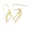 Les Trésors De Lily [F6452] - Gold Plated 'Love' Earrings Golden - 26x13 Mm