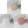 Light Corduroy Makeup Organizer With Stitching For Daily Use And Travel Storage