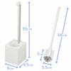 LEC KAKU Toilet Brush with Case (White) Compatible with Panasonic ARAUNO (B00178)