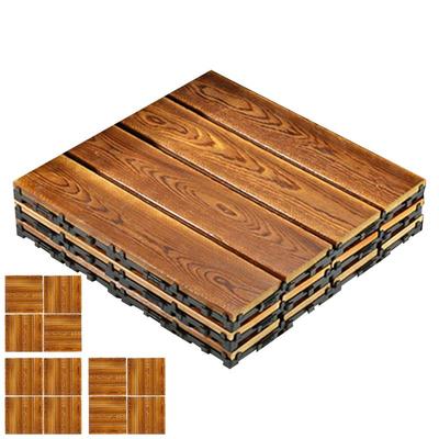 Placas de Deck 3x Antiderrapantes para Varanda, Piso de Madeira para Casa, Suprimentos para Melhoria da Casa, Revestimento de Piso para Varanda, Apartamento, Piscina, Banheiro