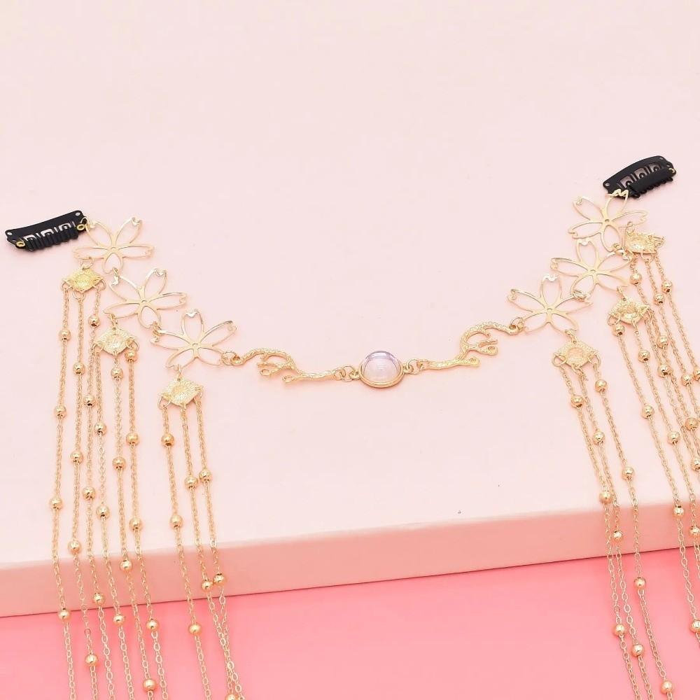 Long Tassel Rhinestone Head Chain Shiny Tassel Hair Accessories  Women's Hair Jewelry