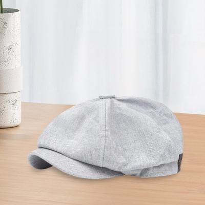 Men Newsboy Hat Spring Autumn Retro Beret Hat Octagonal Cap English Style
