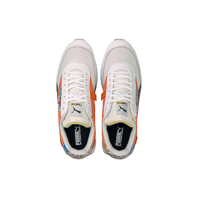 Puma Future Rider International Game Unisex Sneakers Orange White Tigerlily 375971-01