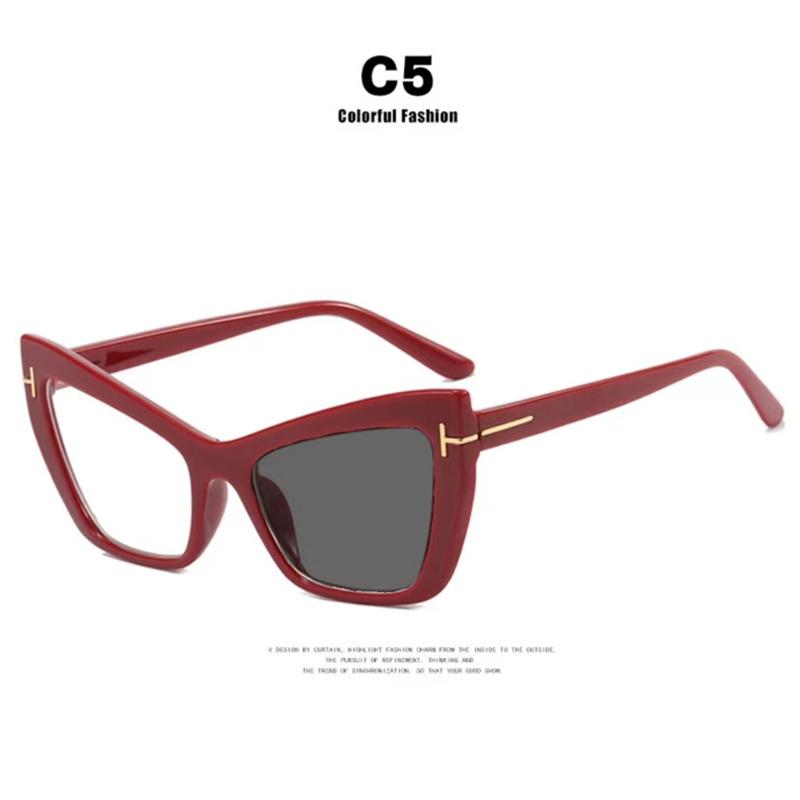 New Brand Design Fashion Cat Eye Leopard Glasses Women Frame Photochromic Anti Blue Light Computer Reading Eyeglass Degrees 0~+6