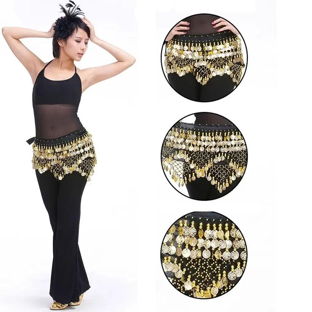 Kreativer tanzender Taillengürtel Glitzer Pailletten Bauchtanz Hüfttuch Tänzer Accessoires