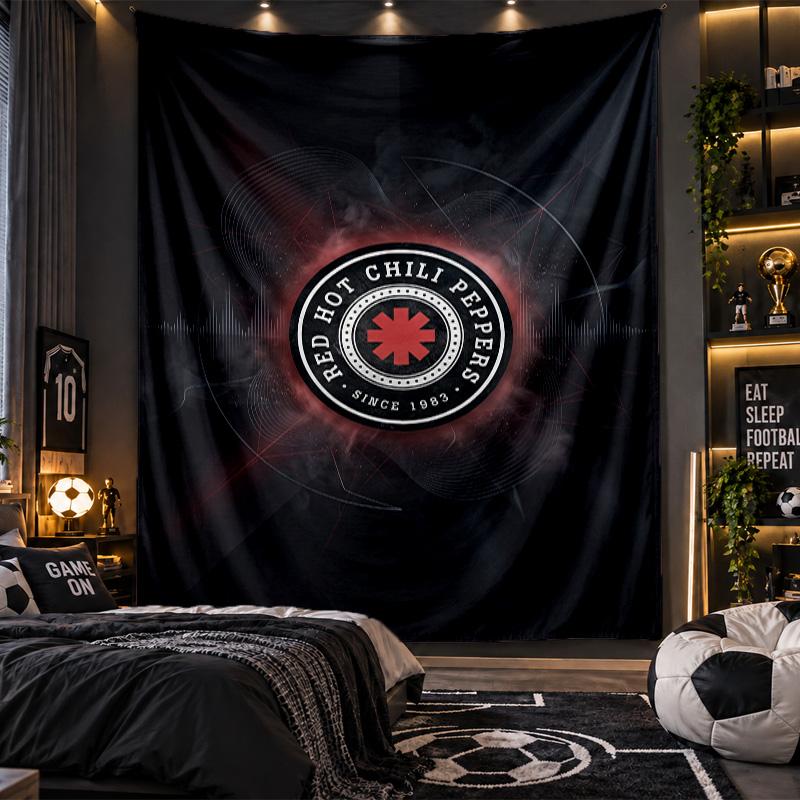 Arazzo da Appendere alla Parete Stampa Hot Chili Peppers Tessuto per Soggiorno Camera da Letto Decorazione per la Casa