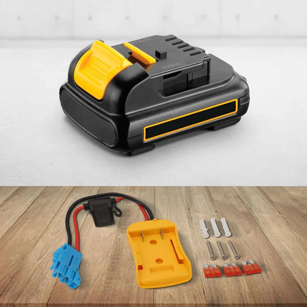 Upgrade Toy Cars Battery Adapter Adapter Max Current 40A Standard Toy Usage 12AWG Wire Drywall Anchors For Lithium Batteries