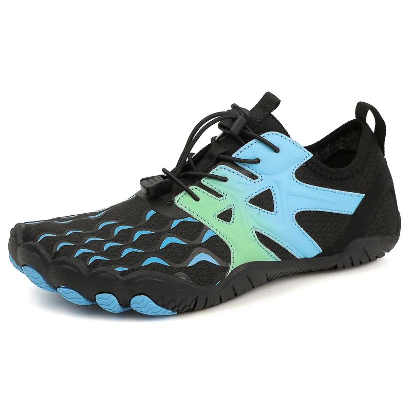 Water Shoes Men Women Colorful Quick Dry Non-Slip Five Finger Shoes Outdoor Wading Swimming Barefoot Aqua Shoes Summer Sneakers