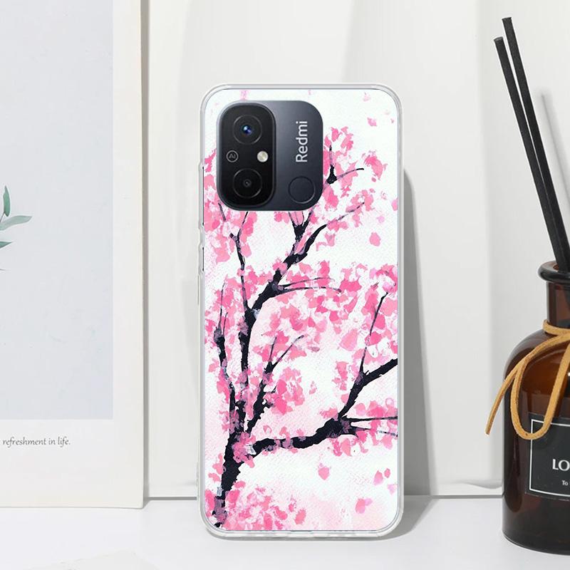 Cherry Blossom Tree Phone Case For Xiaomi Redmi 14C 13 13C 12 12C 10 10A 10C 9 9A 9C 9T 8 8A 7 7A 6A 6 Pro K80 K70 K60 K40 K20 1