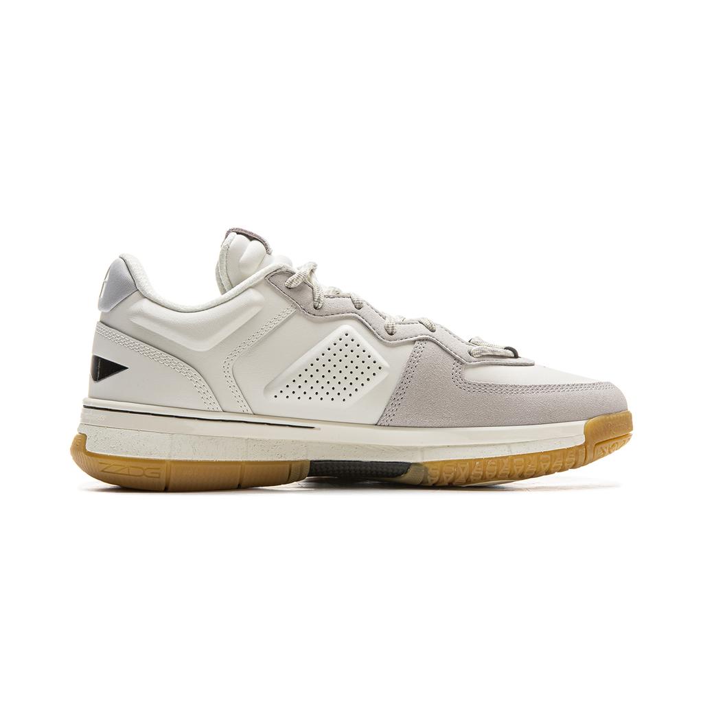 Li Ning Wow1 Low Basketball Shoes Men's Low Top White Gray ABAU099-2