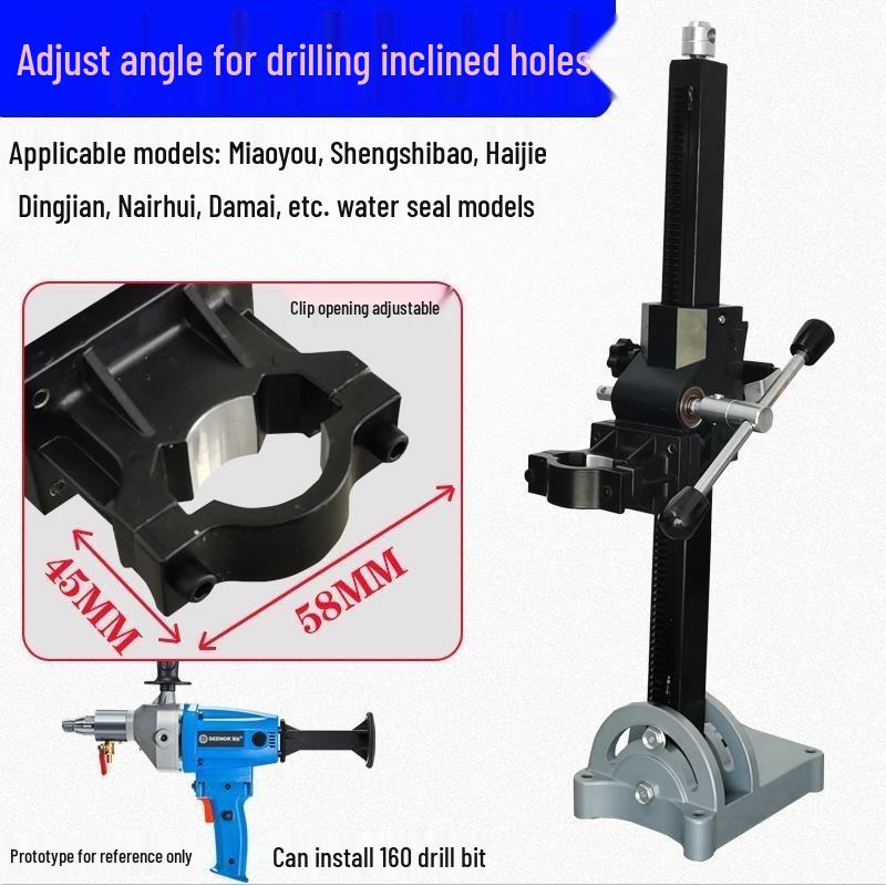 Adjustable Angle Handheld Drill Hole Punching Support Bracket