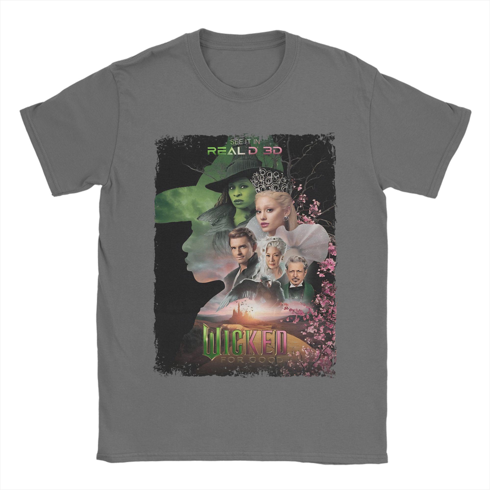 The Wicked Musical Movie Glinda Graphic Printed T Shirt Men Women  Pure Cotton  Tee Shirt Clothes 4XL