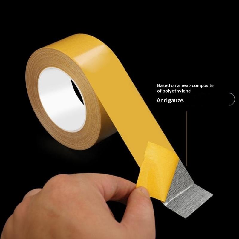 1/2/4Pcs 5M Strong Fixation Of Double Sided Cloth Base Tape Translucent Mesh Waterproof Super Traceless High Viscosity