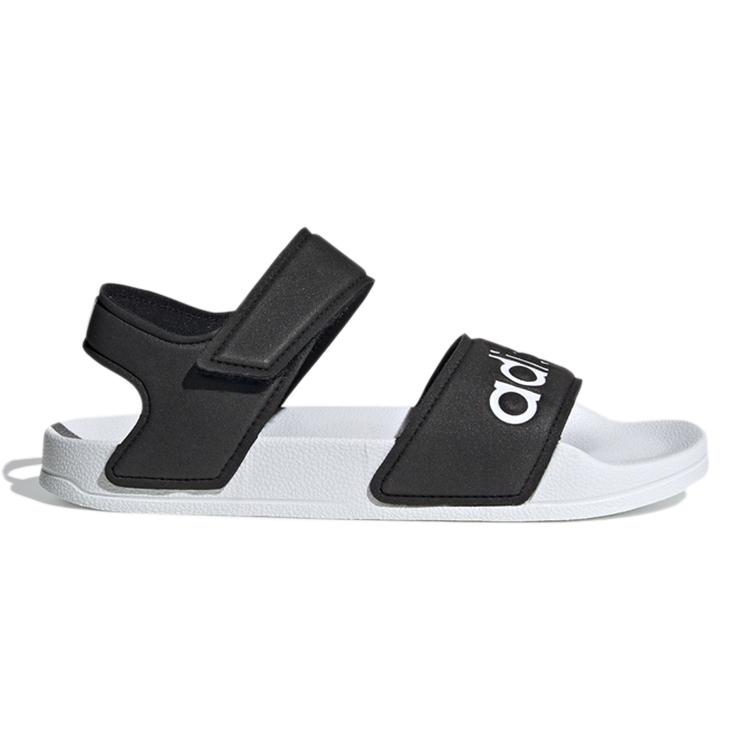 adidas Adilette Sandal K Synthetic Leather Sandal Black White Kids' FV6410