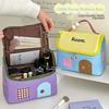Cute House Shape Makeup Bag Large Capacity Cosmetic Case Cartoon Travel Makeup Handbag  Gift
