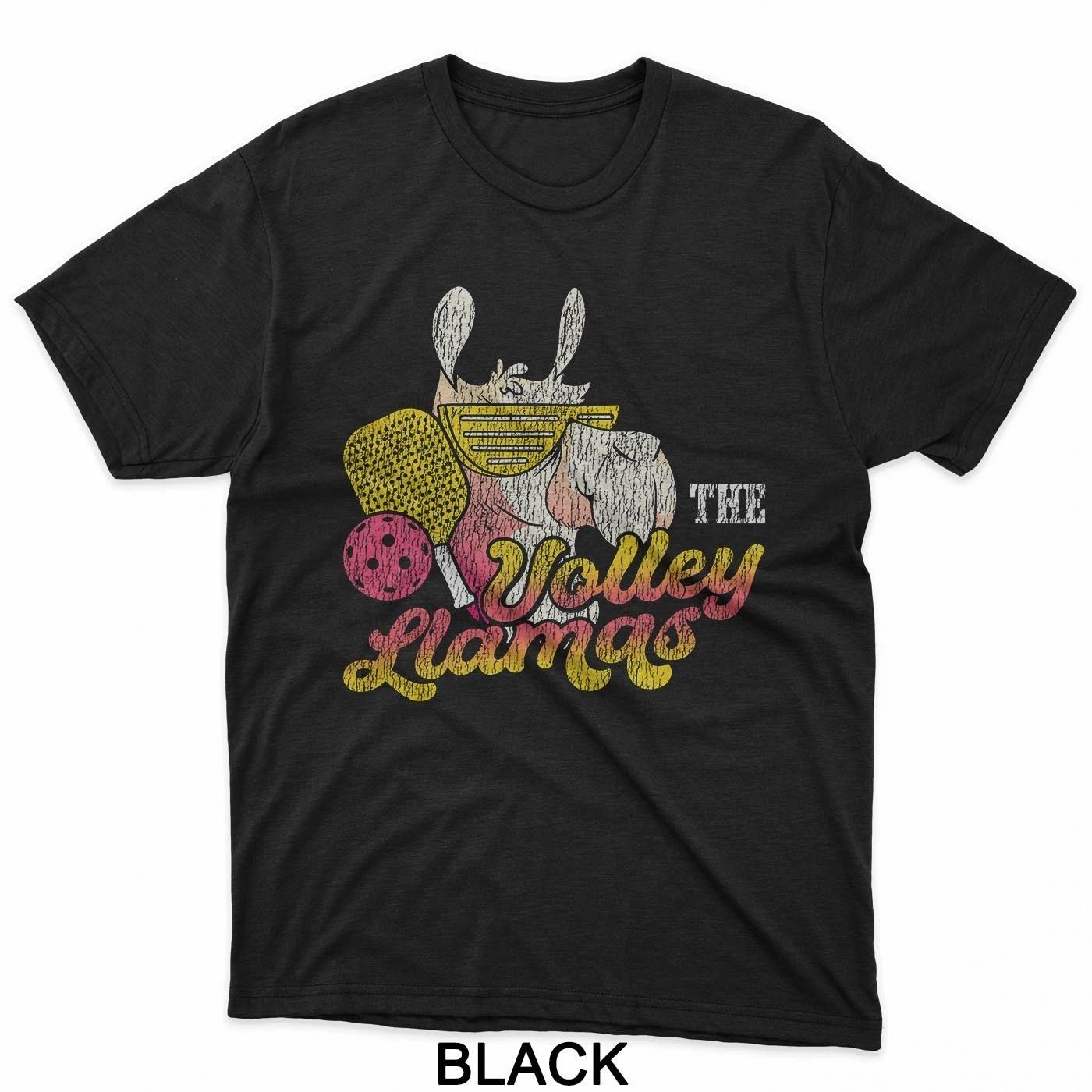 Funny Pickleball Llama Paddle The Volley Llamas T-Shirt L