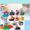 Watchtower Pull Back Vehicle Children Puzzle Toy Set Electric Lookout