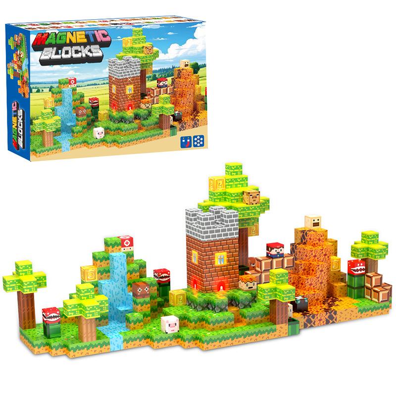 9 Mc Magnetic Building Block Lighting Theme Magnetic Block 2Cm Building Model Castle Paradise Magnetic Building Block Set