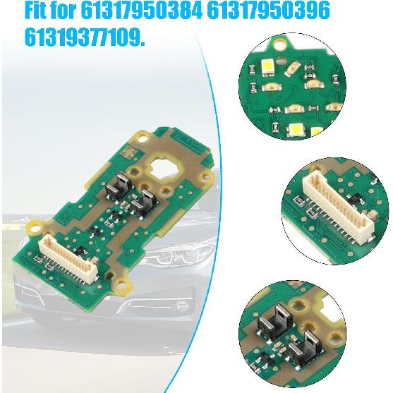 Jaronx Compatible with BMW Gear Shift Circuit Board for 3'F30 F34 GT/4'F36/5'F10/6'F06/7'F01 F02/X3 F25/X4 F26/X5 F15/X6 F16, Gear Shift Knob LED