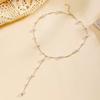 European & American Versatile Light Luxury Tassel Sweater Chain - Pearl Necklace for Women’s Fall/Winter Fashion