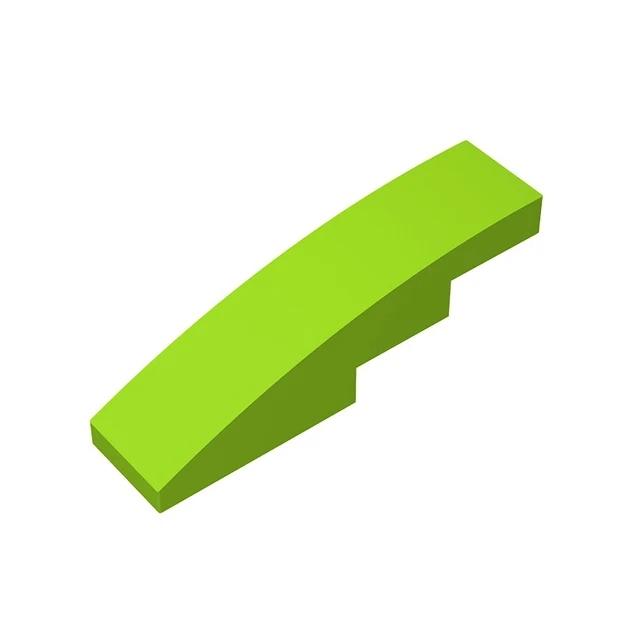 100pcs MOC Brick Part 61678 11153 Slope Curved 4 x 1 Compatible Building Block Particle DIY Assmble Kid Brain Toy Birthday Gift