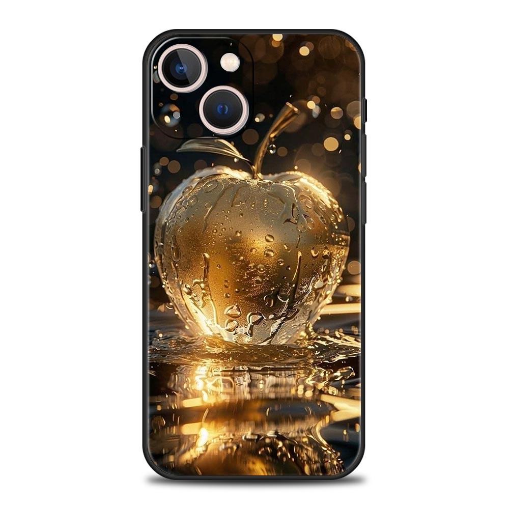 Happy Black Apple Phone Case Cover for iPhone 17 16 15 14 13 12 Pro Max 11 Pro Max 17 AIR Plus Shockproof Soft TPU Shell Fundas